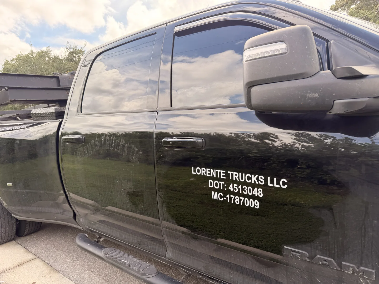 Commercial Truck Lettering: Business identification and vehicle lettering