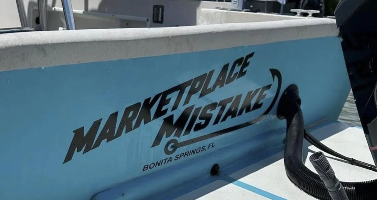 Marketplace Mistake: Custom boat name lettering
